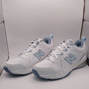 NEW New Balance Crosstraining Sneaker White/Blue Size Womens 9.5 Mens 8 US